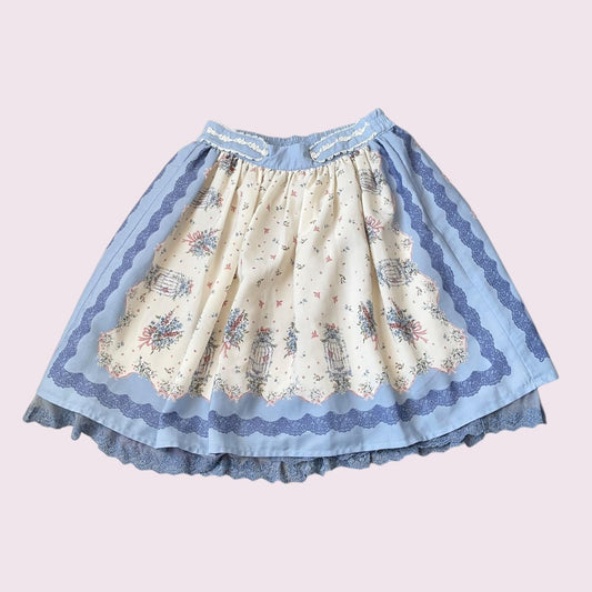Axes Femme floral print vintage-inspired skirt0