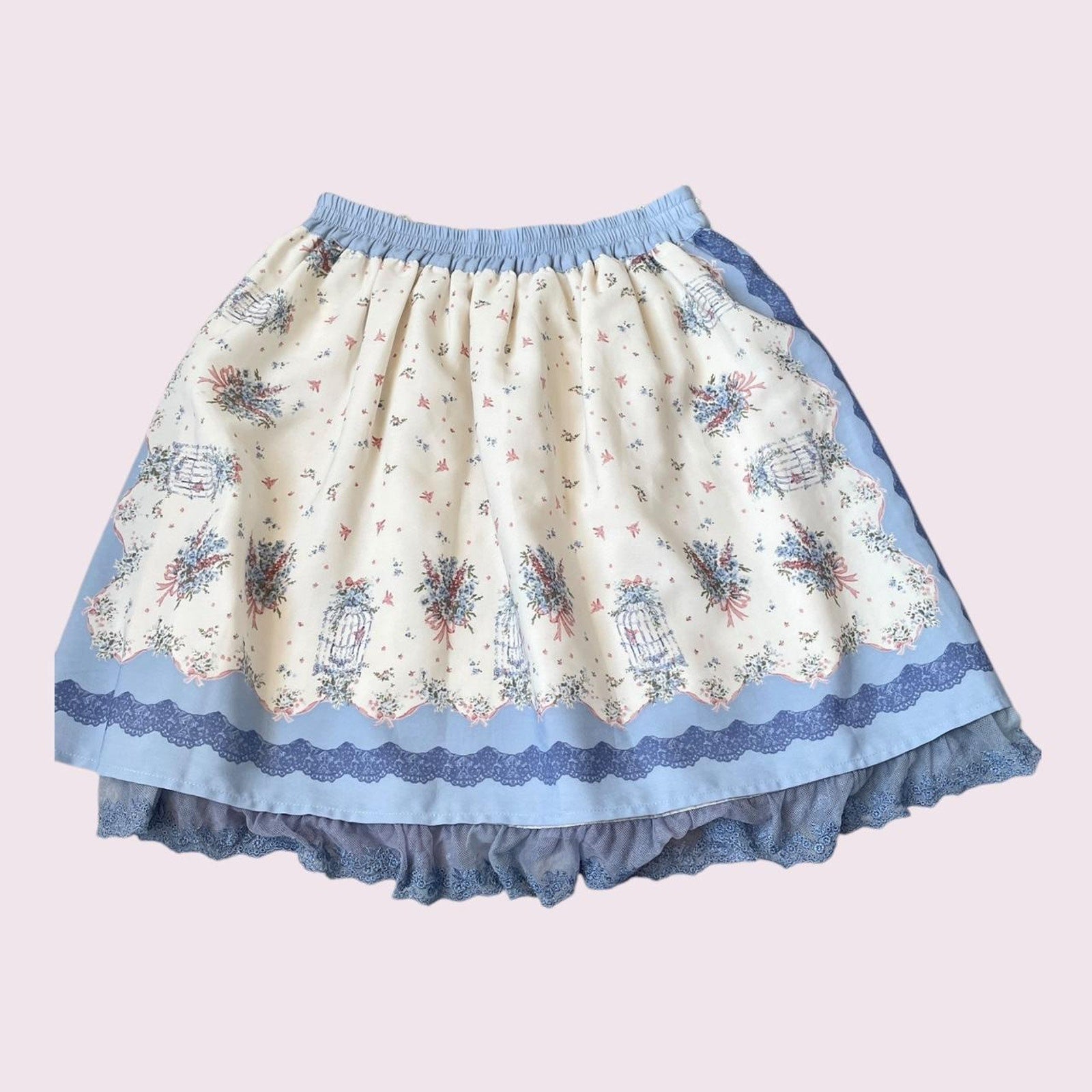 Axes Femme floral print vintage-inspired skirt1