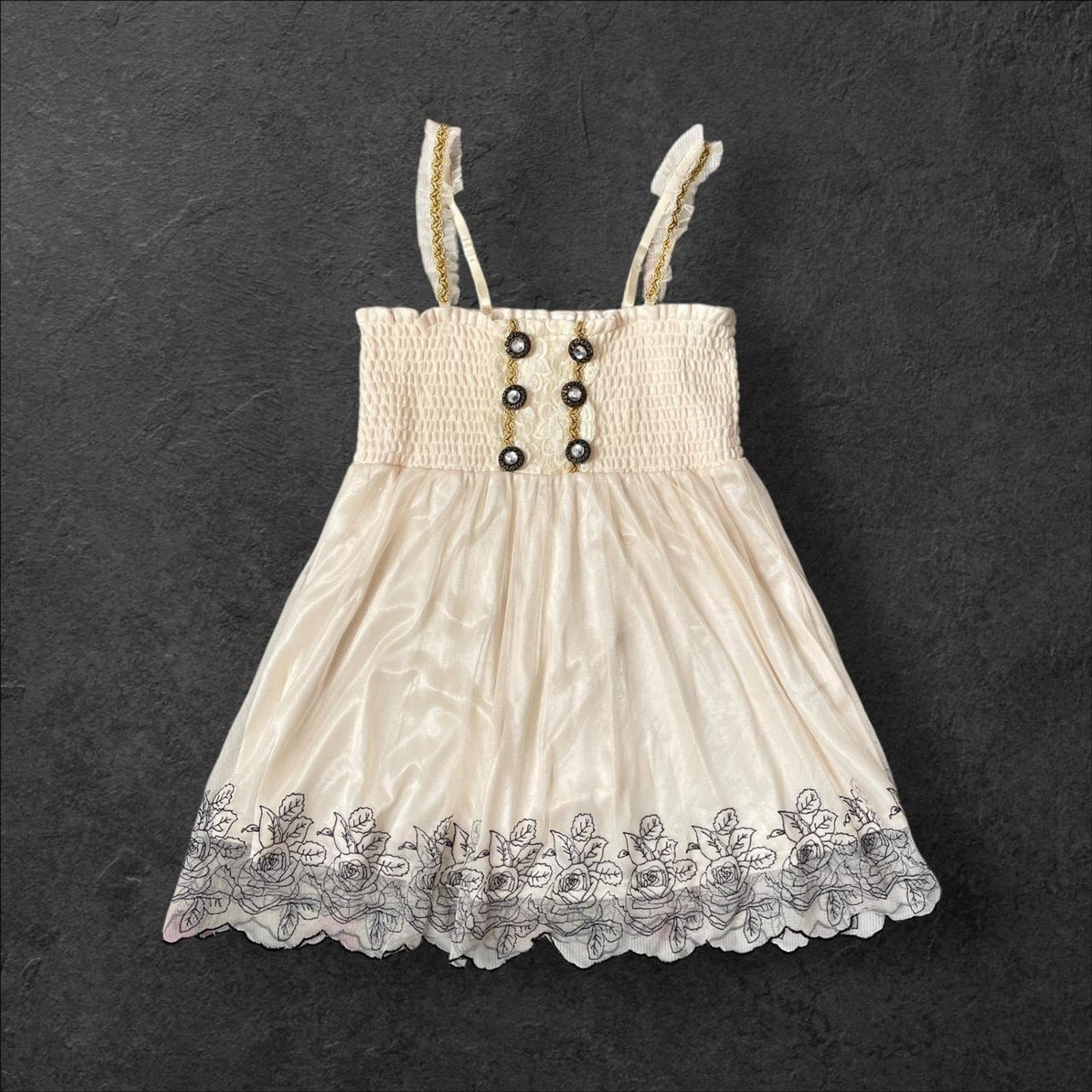 Japanese brand Axes Femme lace-trimmed embellished camisole top2