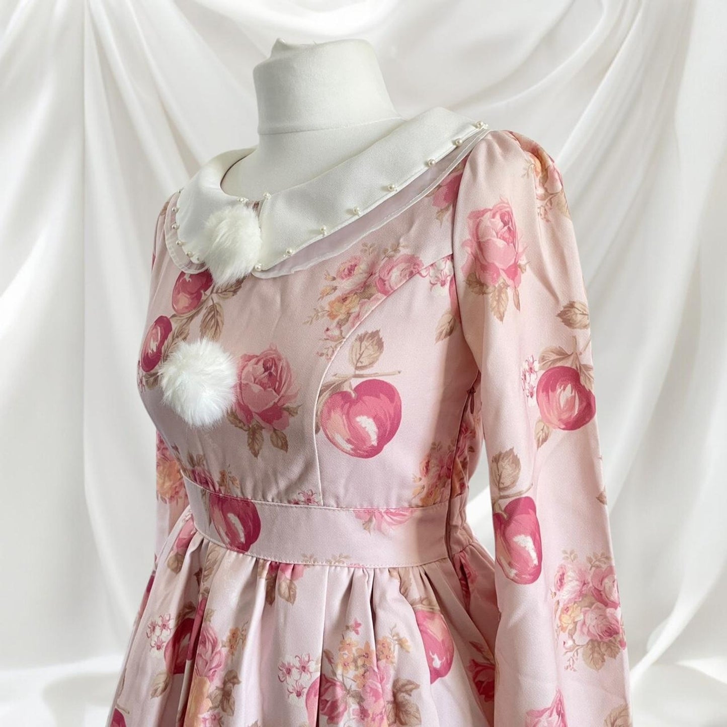 Liz Lisa romantic apple & rose print dress5