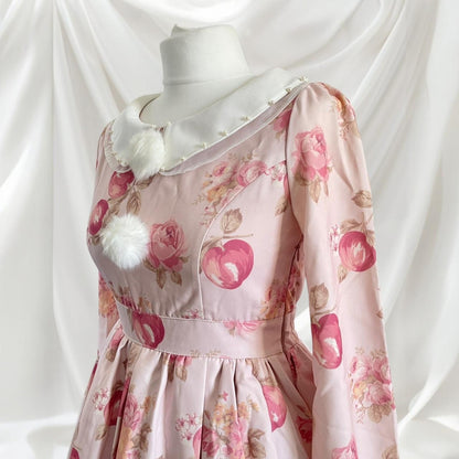 Liz Lisa romantic apple & rose print dress5